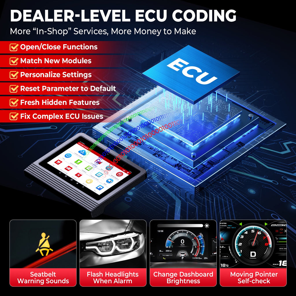 Launch X431 V+ 5.0 PRO3 Bidirectional OBD2 Diagnostic Scanner Key Coding