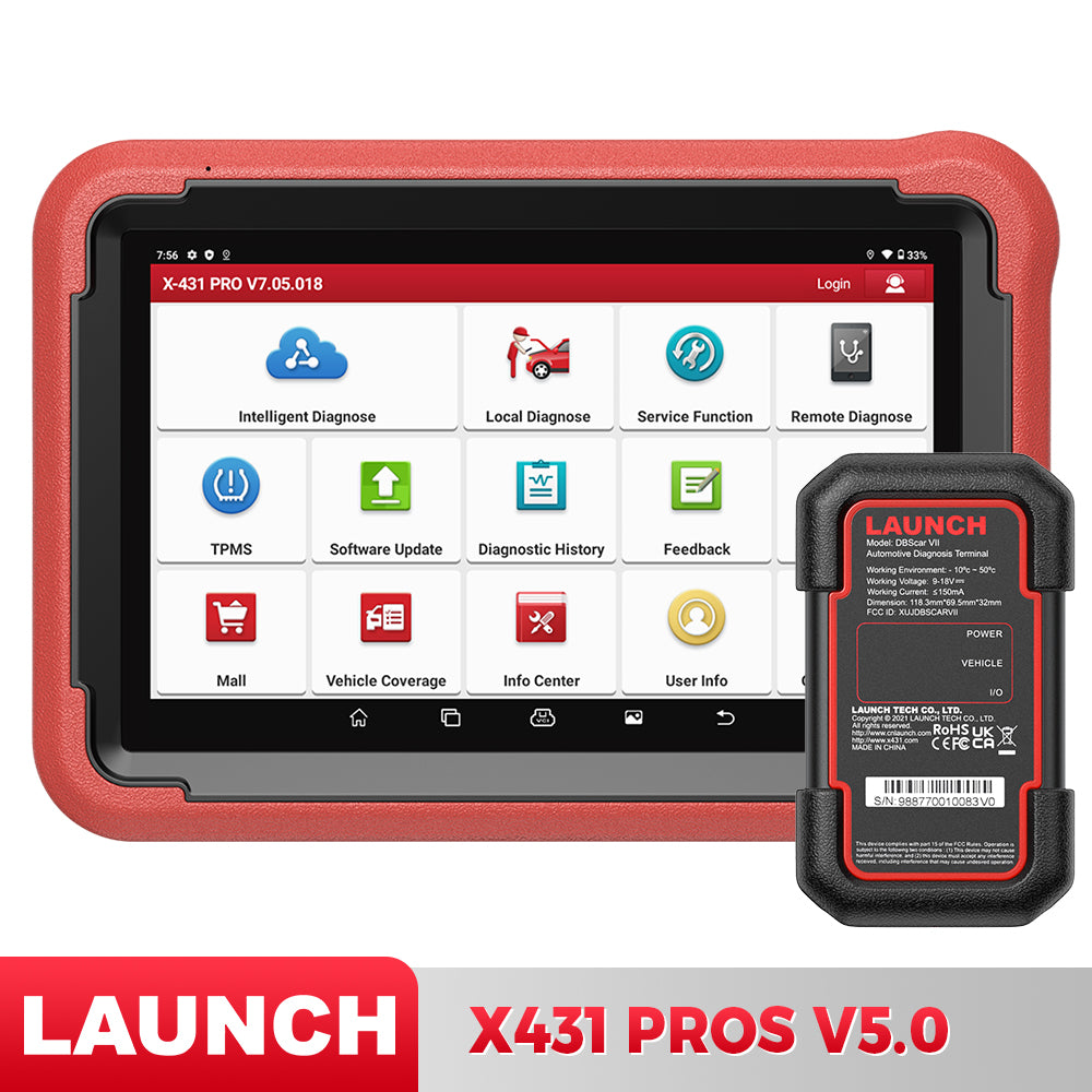 LAUNCH X431 PROS V5.0 2 Years Free Update Diagnostic Scanner with 31+ Reset Bidirectional Scanner