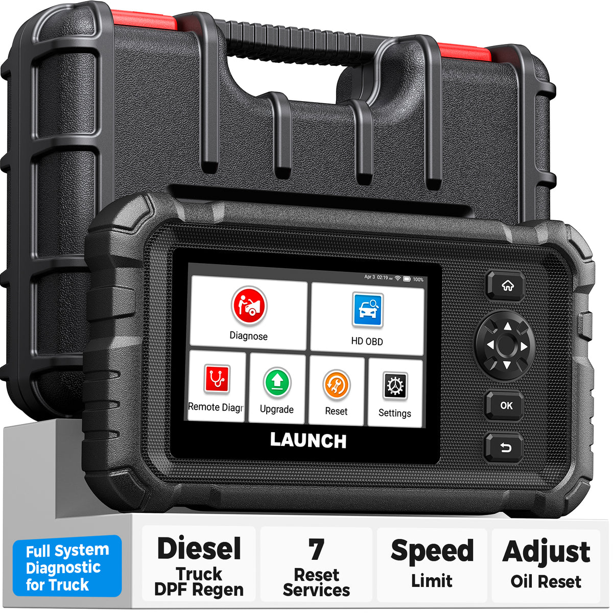 Launch CRP129 HD Commercial Heavy Duty Truck OBD2 Diagnostic Scanner