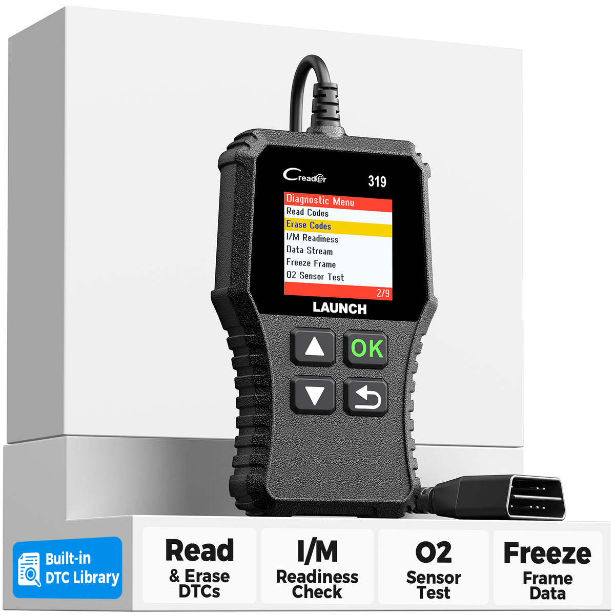 LAUNCH CR319 Check Engine Code Reader with Full OBD2 Functions