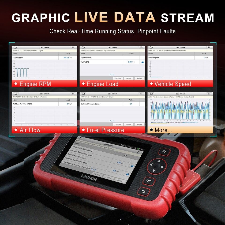 LAUNCH X431 CRP123X Plus Car ALL System OBD2 Scanner