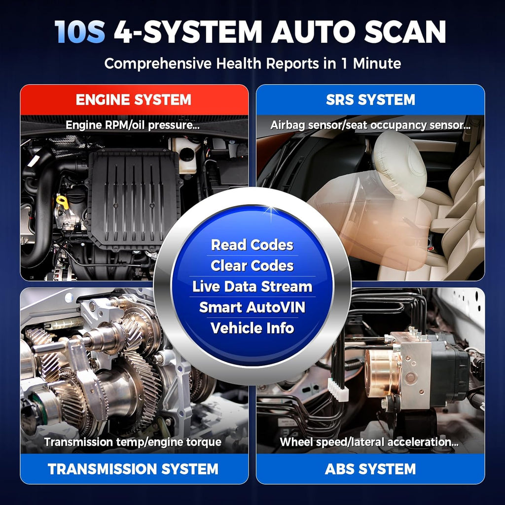 LAUNCH X431 CRP129X V3.0 OBD2 Scanner 4 System Diagnostic 8 Reset Tool