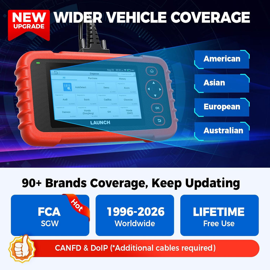 LAUNCH X431 CRP129X V3.0 OBD2 Scanner 4 System Diagnostic 8 Reset Tool