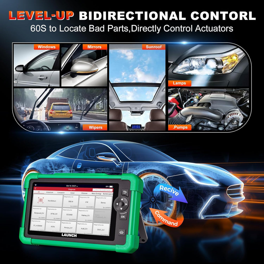 Launch CRP919 EV Electric Vehicle Scanner OBD2 Diagnostic Tool