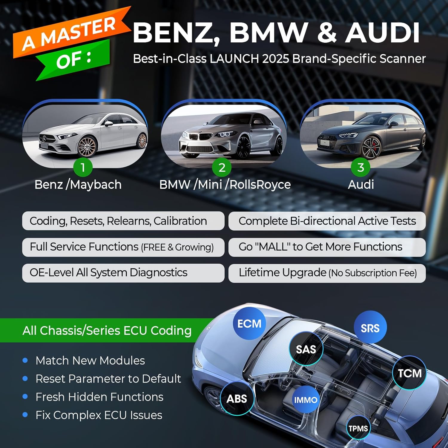 LAUNCH X431 Creader Elite 2.0 BBA OBD2 Car Scanner Secondary image