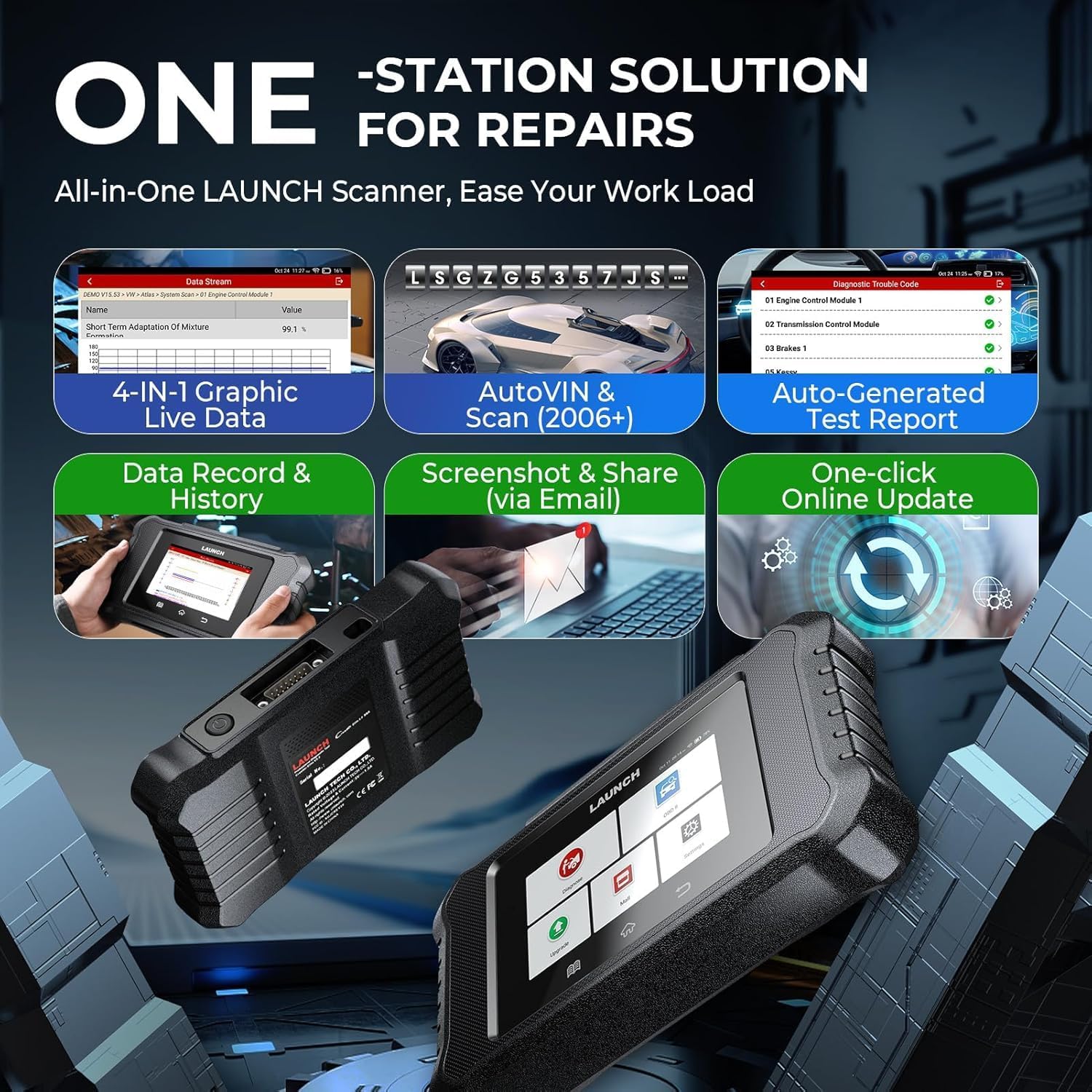 LAUNCH X431 Creader Elite 2.0 BBA OBD2 Car Scanner – Launchx431pro EU