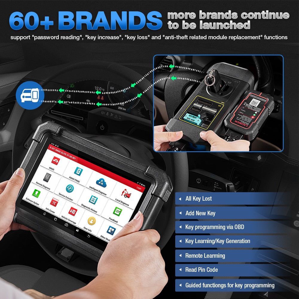 LAUNCH X431 IMMO Elite Complete Key Programming Tool with 2 Years Update