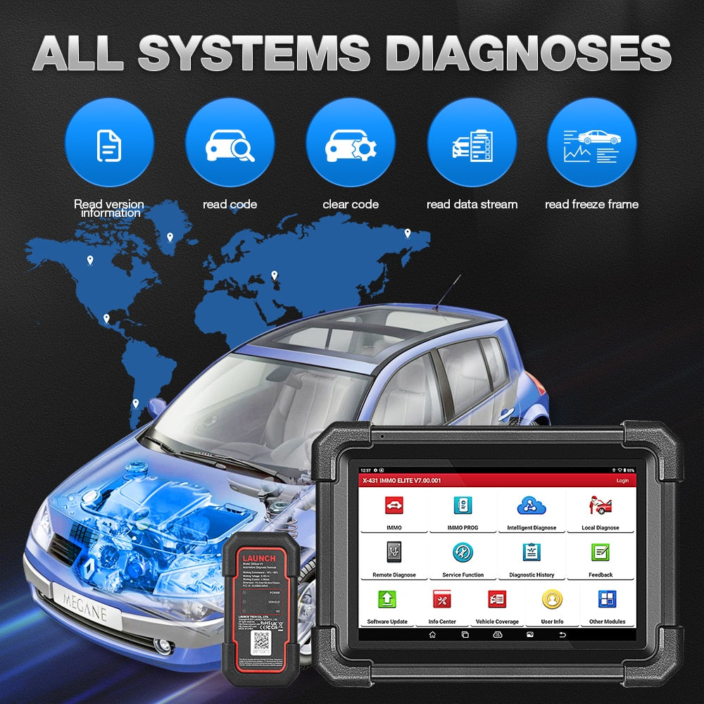 LAUNCH X431 IMMO Elite Complete Key Programming Tool with 2 Years Update