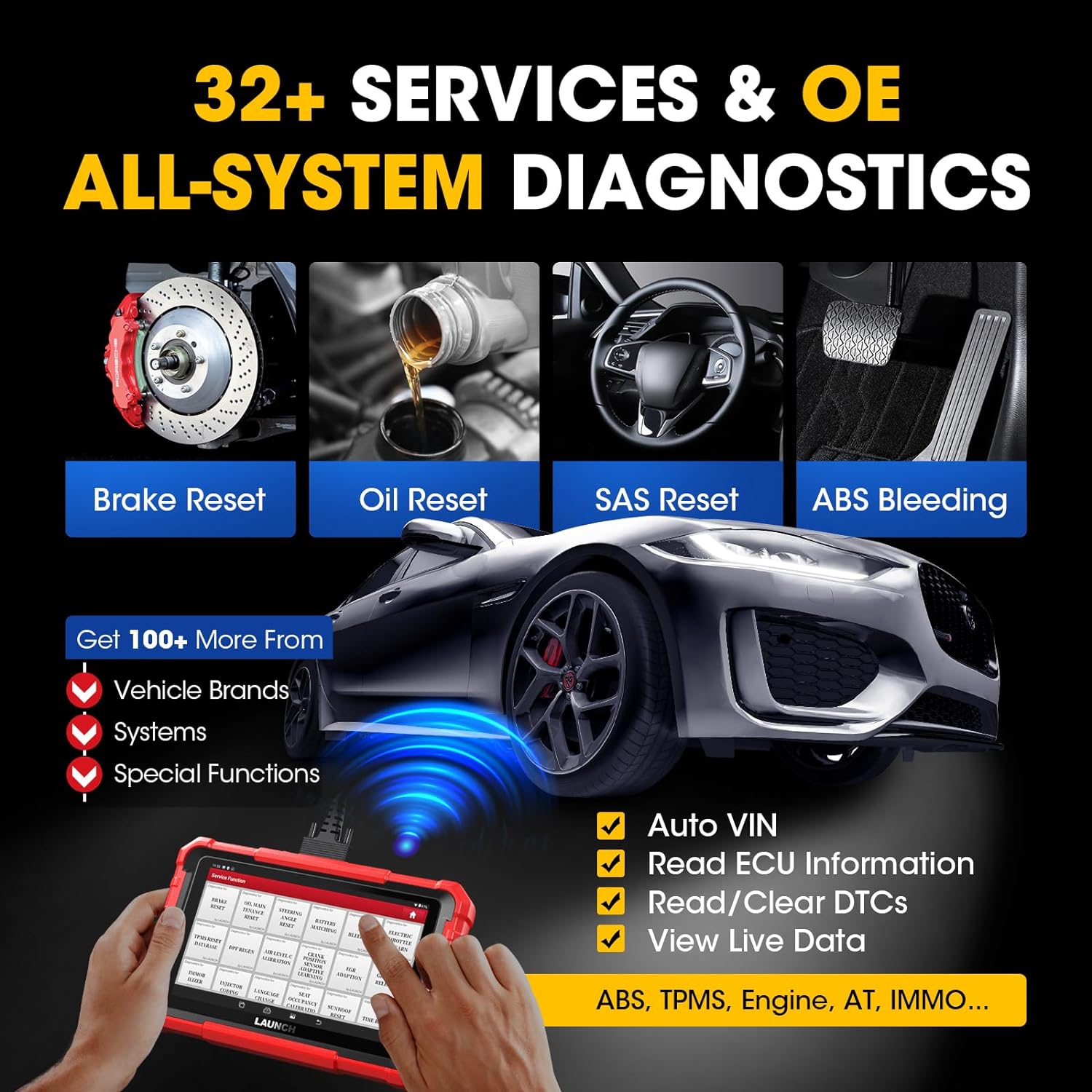 Launch X431 PROS ELITE Bidirectional Scan Tool ECU Coding All System Diagnostic