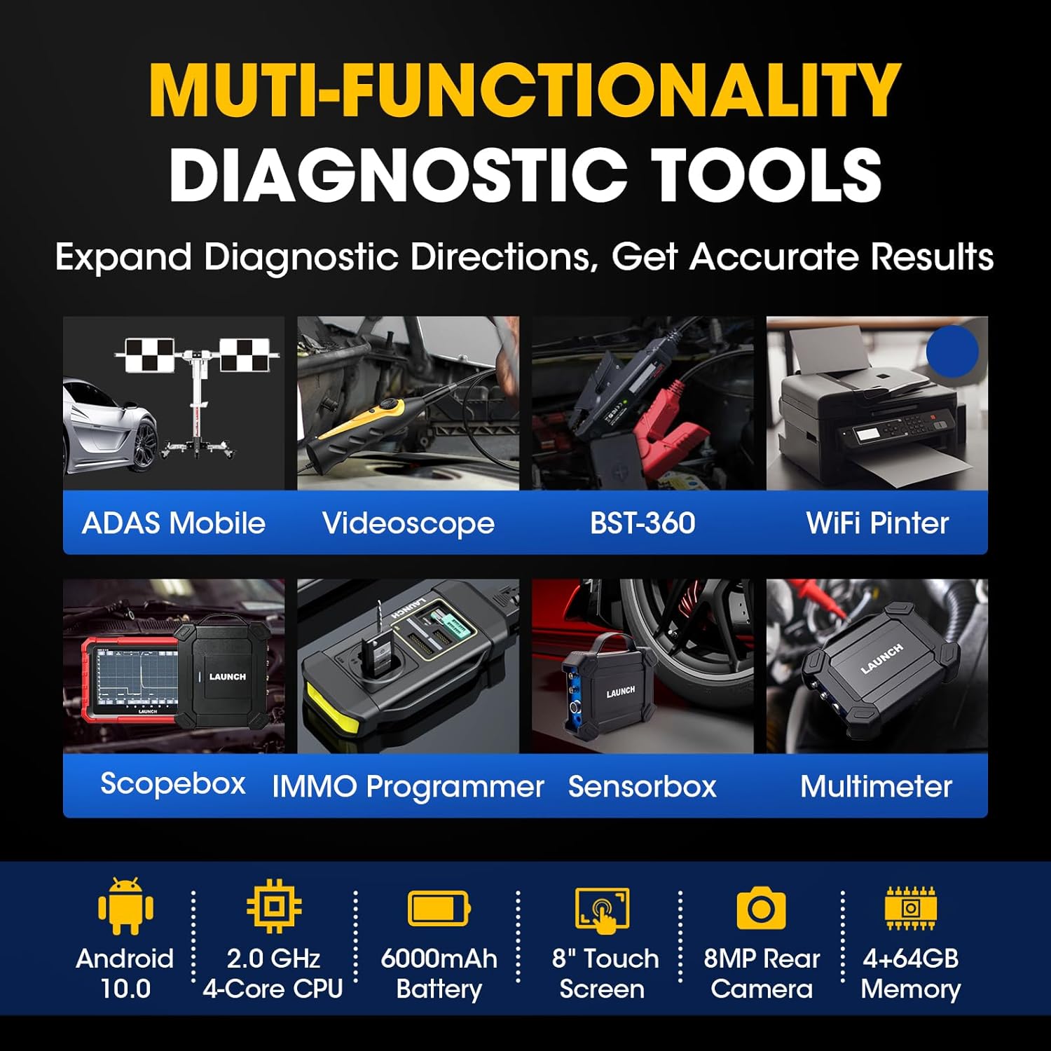 Launch X431 PROS ELITE Bidirectional Scan Tool ECU Coding All System Diagnostic