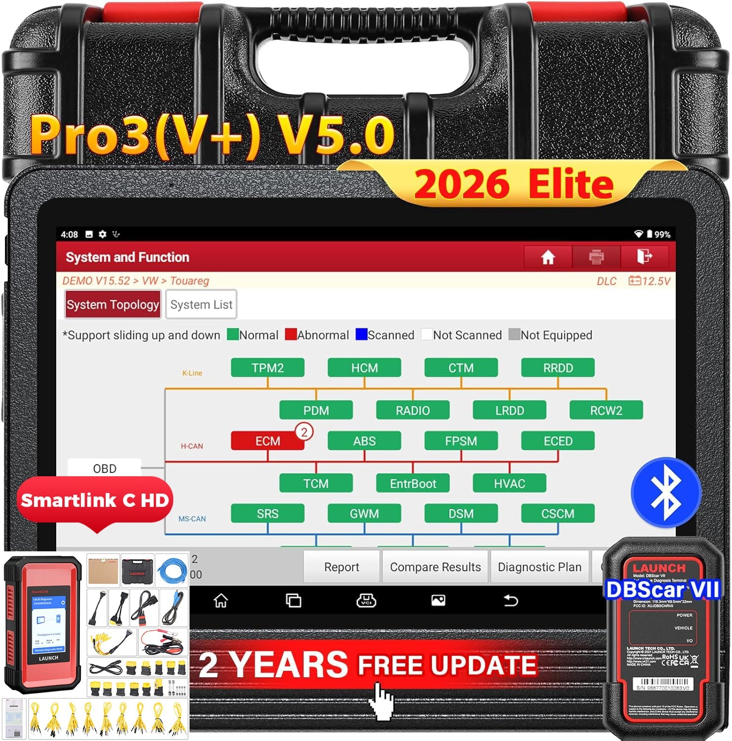 Launch X431 V+ 5.0 PRO3 with Smartlink C Heavy Duty Truck Diagnostic Scanner Image principale du produit
