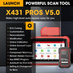 LAUNCH X431 PROS V5.0 2 Years Free Update Diagnostic Scanner with 31+ Reset Bidirectional Scanner