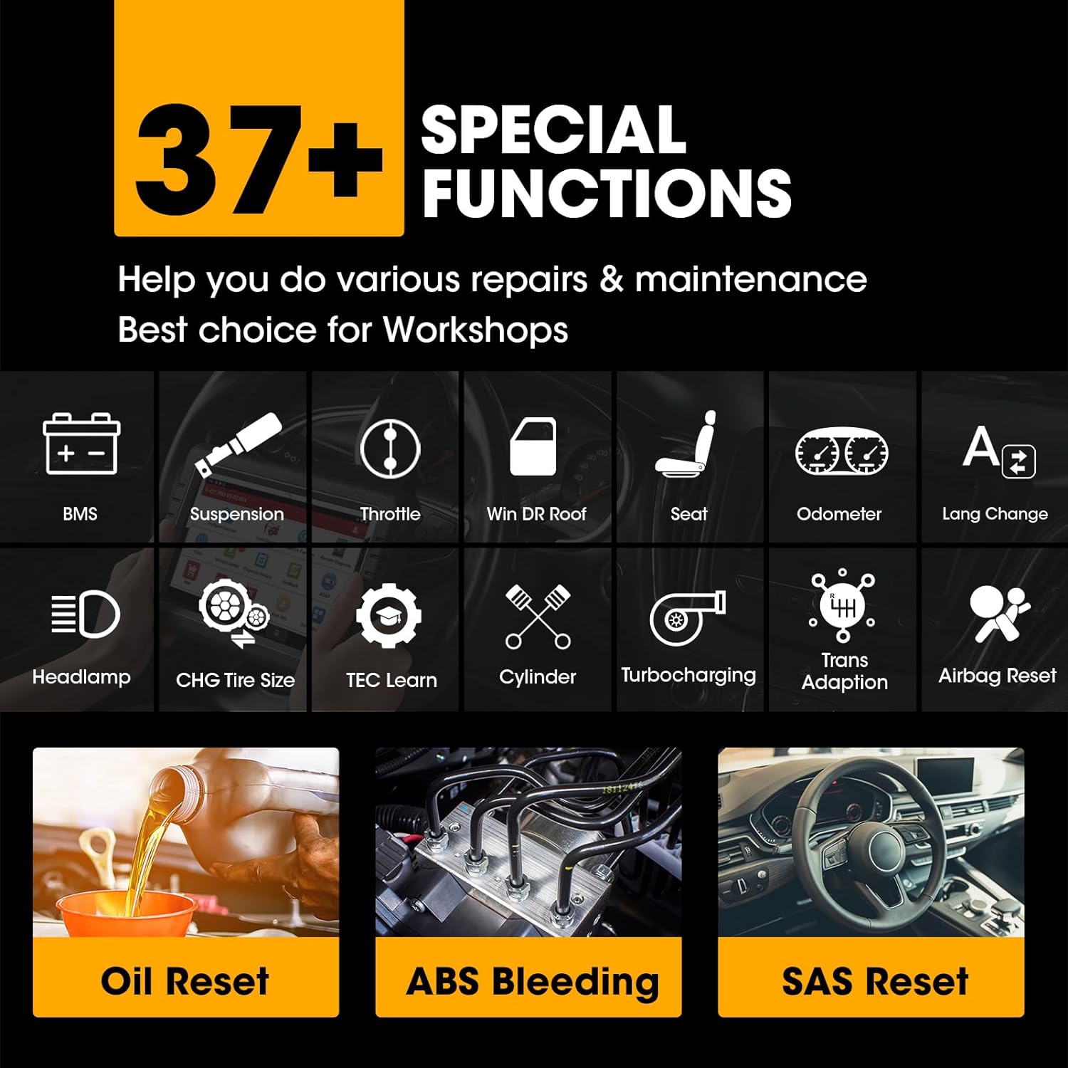 LAUNCH X431 PROS V5.0 2 Years Free Update Diagnostic Scanner with 31+ Reset Bidirectional Scanner