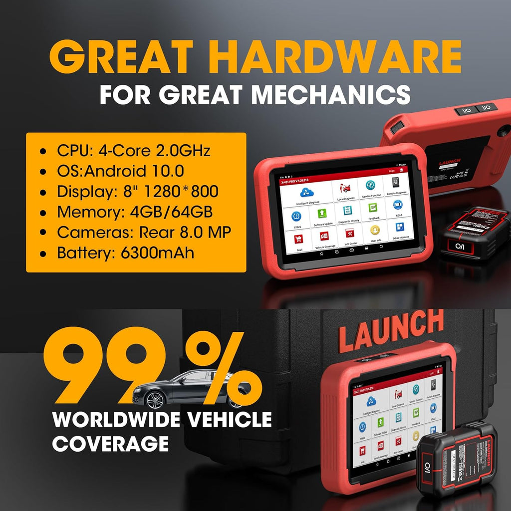 LAUNCH X431 PROS V5.0 2 Years Free Update Diagnostic Scanner with 31+ Reset Bidirectional Scanner