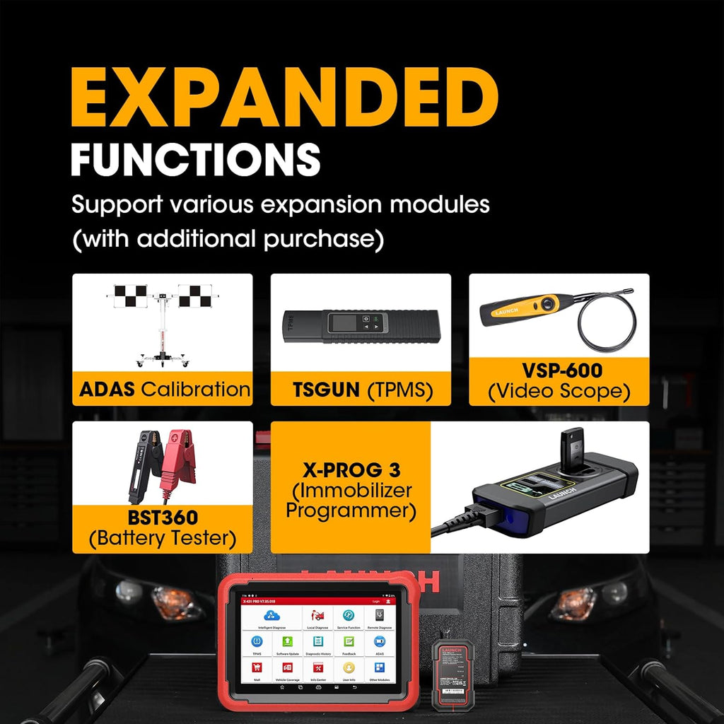 LAUNCH X431 PROS V5.0 2 Years Free Update Diagnostic Scanner with 31+ Reset Bidirectional Scanner